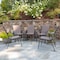 Flash Furniture 5PK Brown Outdoor Stack Chair w/ Flex Material 5-JJ-303C-B-GG - alternate 1